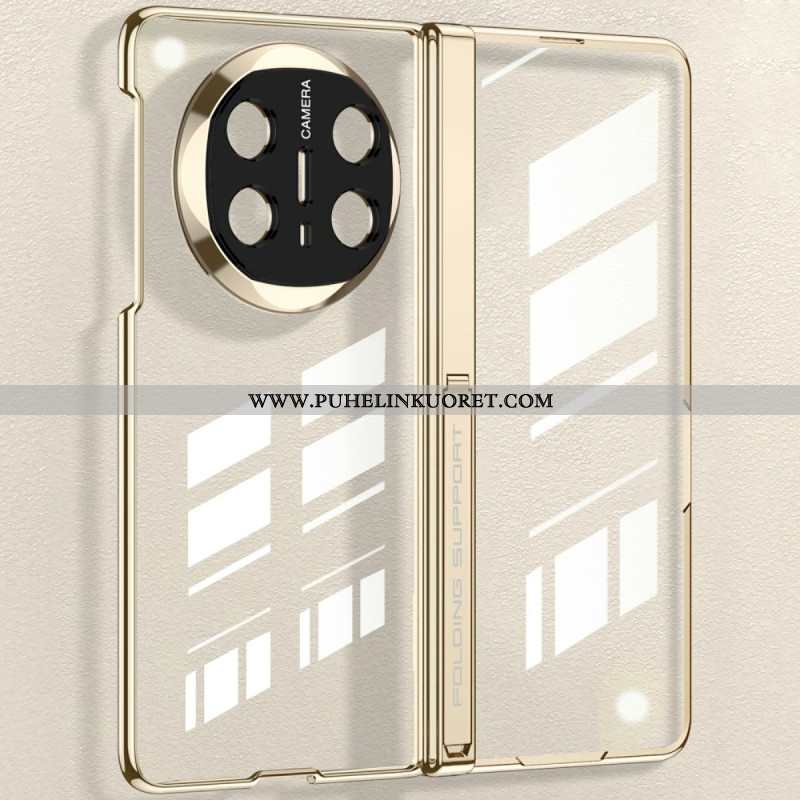 Kuori Huawei Mate X6 Läpinäkyvä Saranalla Ja Karkaistulla Lasilla