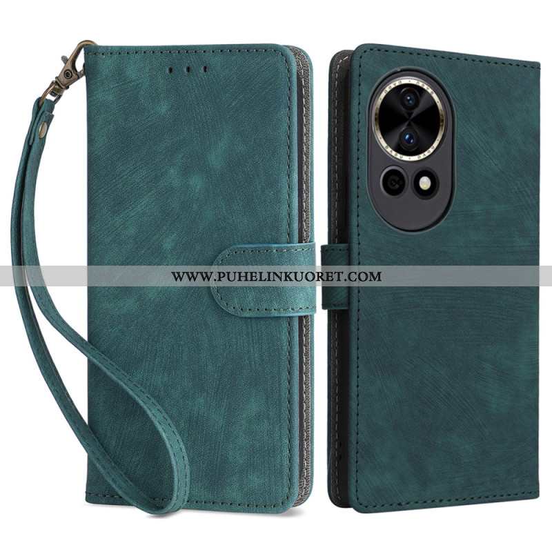 Kuoret Huawei Nova 13 Rfid-mokkanahkakuvioinen Lompakko