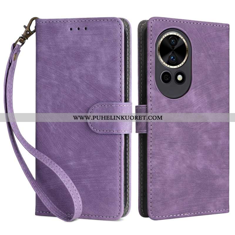 Kuoret Huawei Nova 13 Rfid-mokkanahkakuvioinen Lompakko