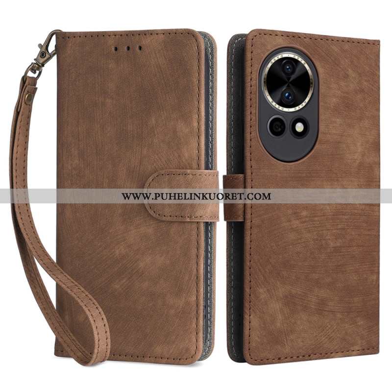 Kuoret Huawei Nova 13 Rfid-mokkanahkakuvioinen Lompakko