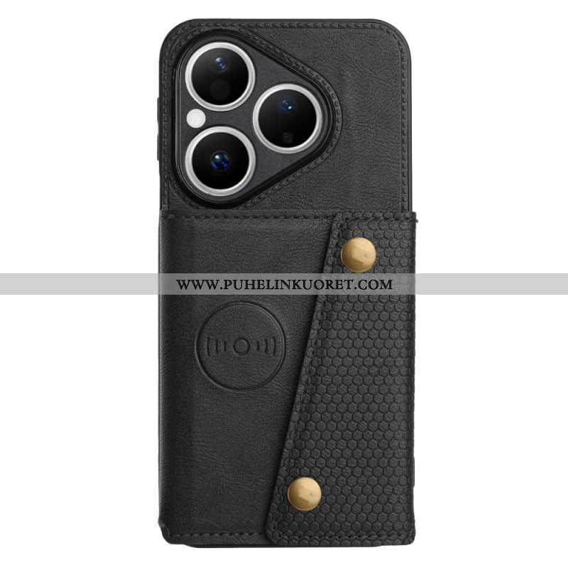 Kuori Huawei Pura 80 Nahkaefektikortti Teline