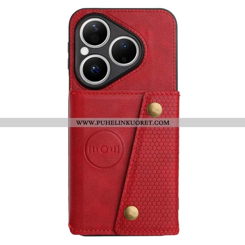 Kuori Huawei Pura 80 Nahkaefektikortti Teline