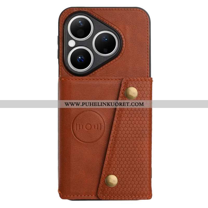 Kuori Huawei Pura 80 Nahkaefektikortti Teline