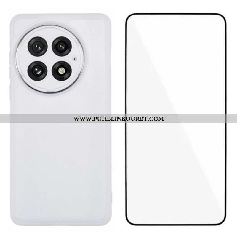 Case Oneplus 13 Puhelinkuoret 2-in-1 Sävytetty Kirkas Näytönsuoja Karkaistulla Lasilla