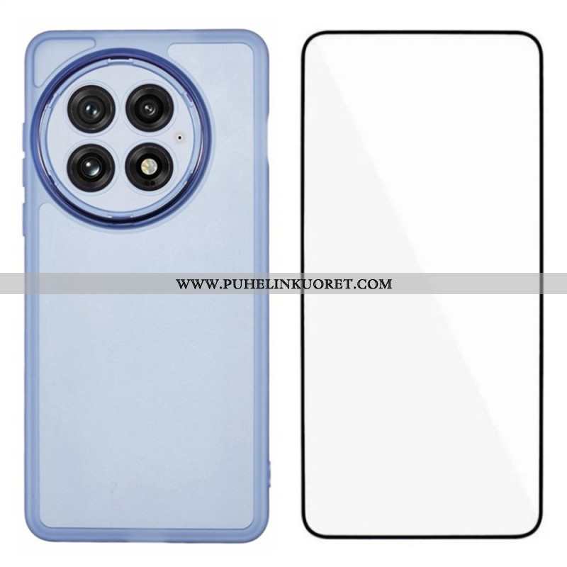 Case Oneplus 13 Puhelinkuoret 2-in-1 Sävytetty Kirkas Näytönsuoja Karkaistulla Lasilla