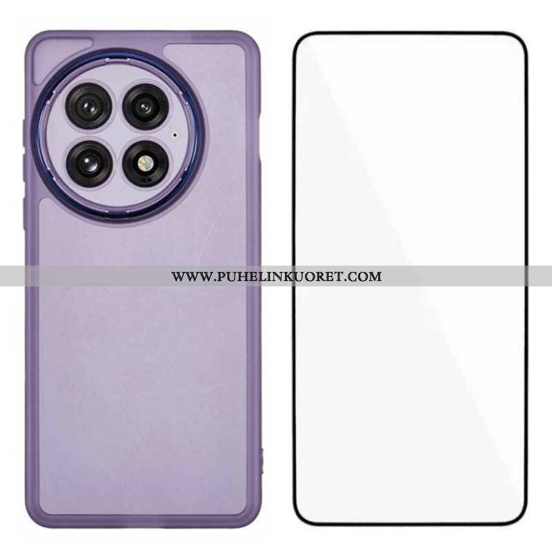 Case Oneplus 13 Puhelinkuoret 2-in-1 Sävytetty Kirkas Näytönsuoja Karkaistulla Lasilla