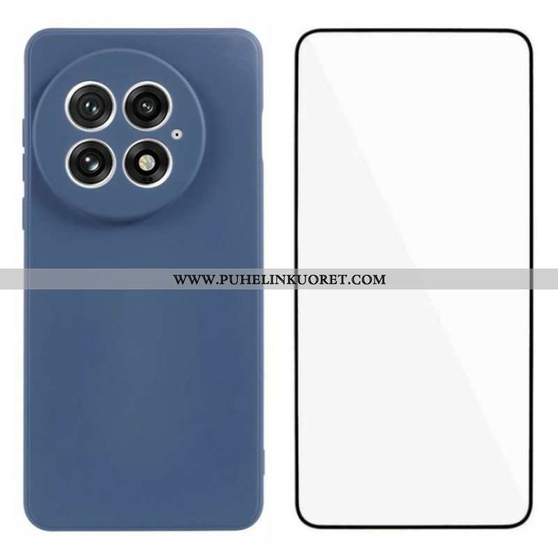 Kuori Oneplus 13 2-in-1 Joustava Silikoninäyttö Karkaistulla Lasilla