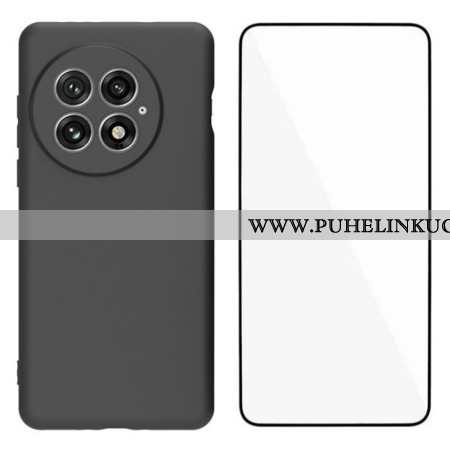 Kuori Oneplus 13 2-in-1 Matta Silikoninäyttö Karkaistulla Lasilla Suojakuori
