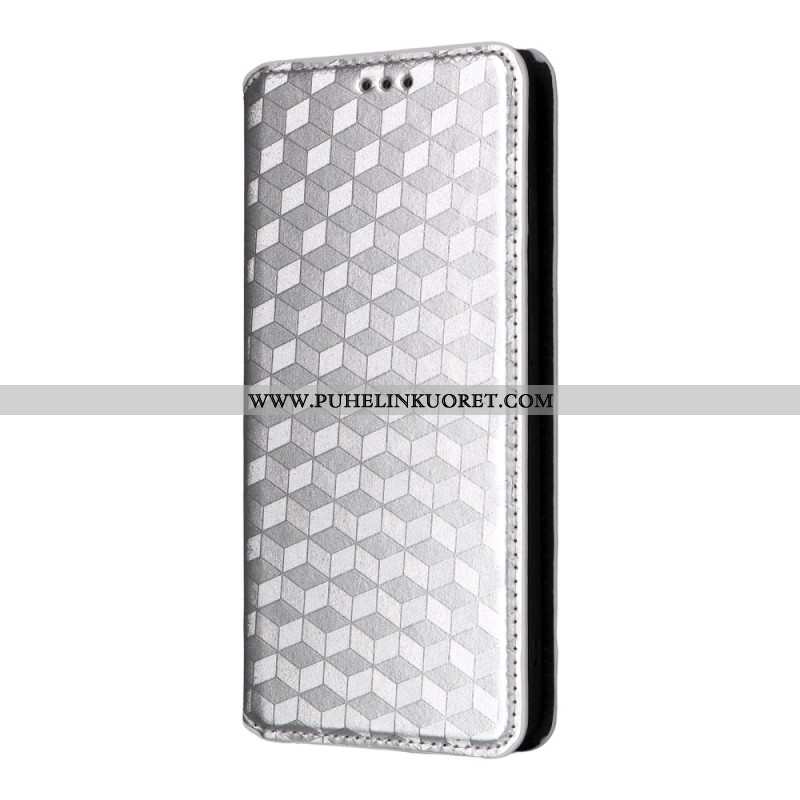 Nahkakotelo Oneplus 13r 3d-timantit Suojakuori