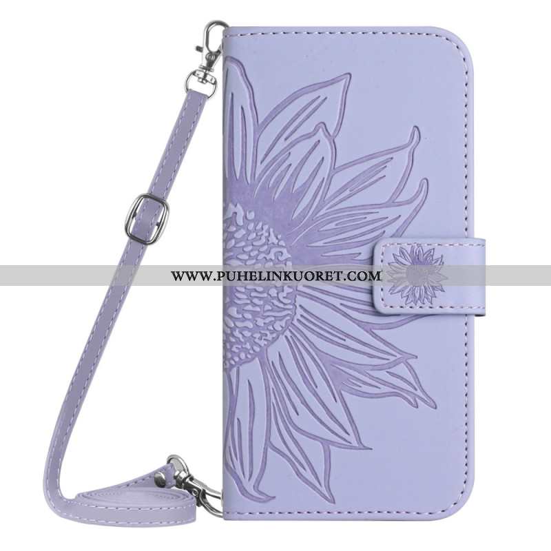 Kotelot Oneplus 13r Auringonkukkakuvioinen Olkahihna