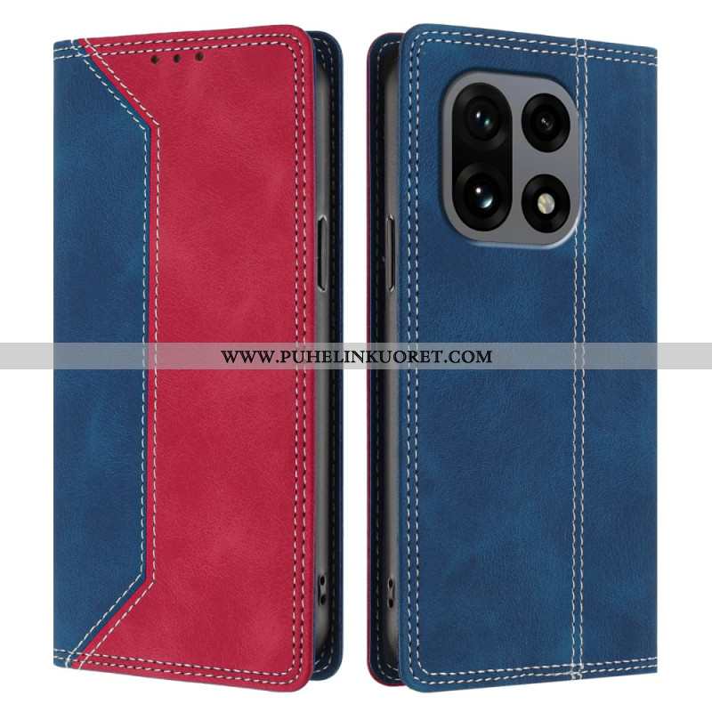 Nahkakotelo Oneplus 15 Kaksivärinen Rfid-suoja