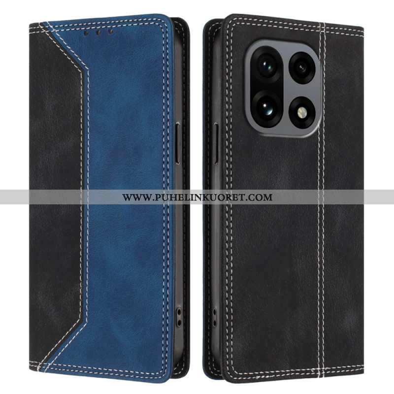 Nahkakotelo Oneplus 15 Kaksivärinen Rfid-suoja