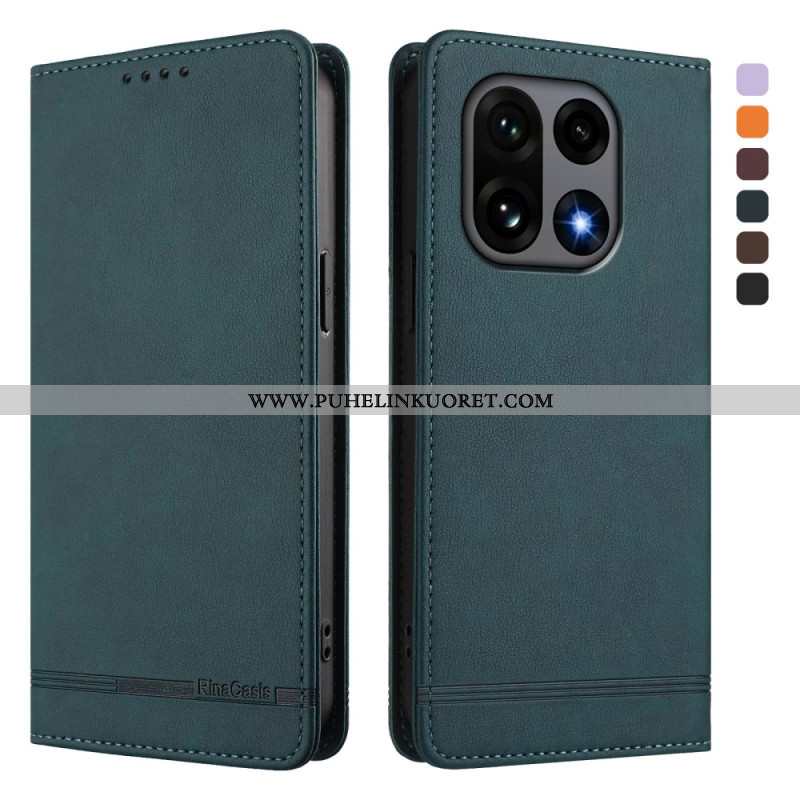 Nahkakotelo Oneplus 15 Ensiluokkainen Rfid-muotoilu Suojakuori