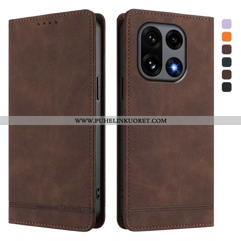 Nahkakotelo Oneplus 15 Ensiluokkainen Rfid-muotoilu Suojakuori