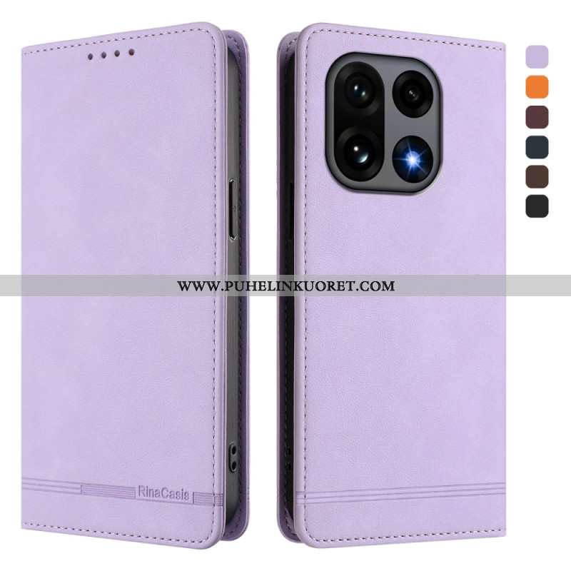 Nahkakotelo Oneplus 15 Ensiluokkainen Rfid-muotoilu Suojakuori