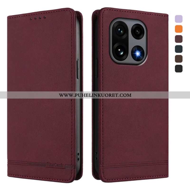 Nahkakotelo Oneplus 15 Ensiluokkainen Rfid-muotoilu Suojakuori