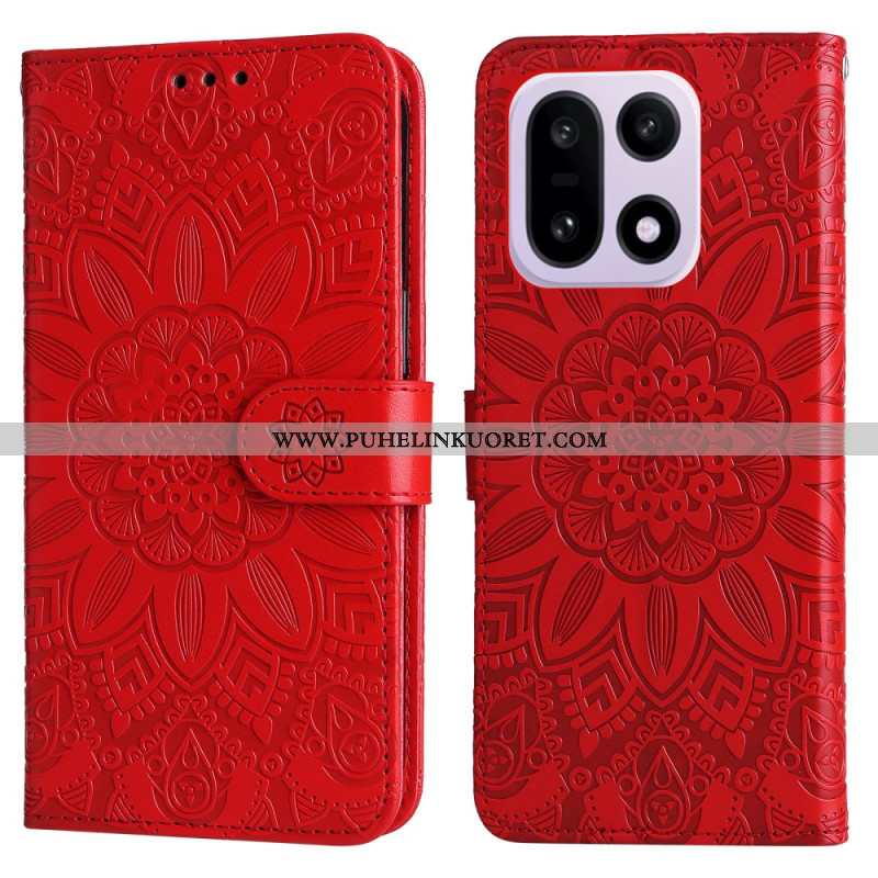 Kotelot Oneplus 15 Puhelinkuoret Auringonkukkakuvio