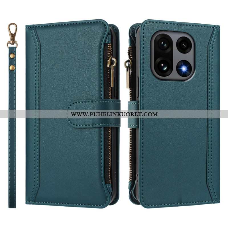 Kotelot Oneplus 15 9 Kortin Lokeron Lompakko Hihnalla