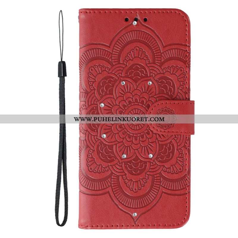 Nahkakotelo Oneplus 15 Mandala Strassit