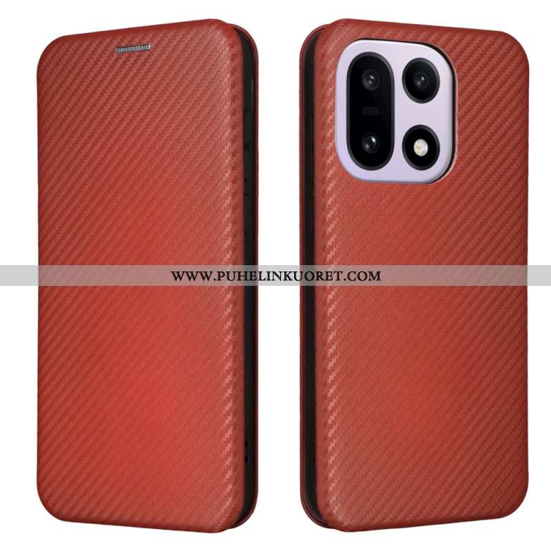 Nahkakotelo Oneplus 15 Hiilikuitu