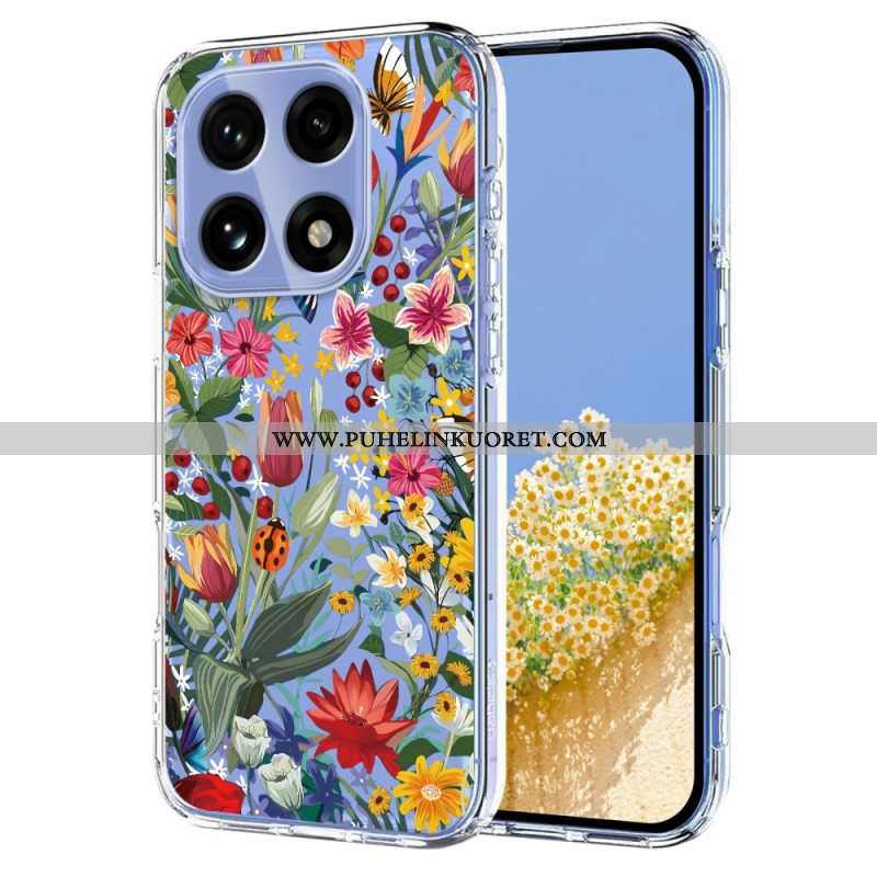 Kuori Oneplus 15 Perhosia Ja Kukkia Suojakuori