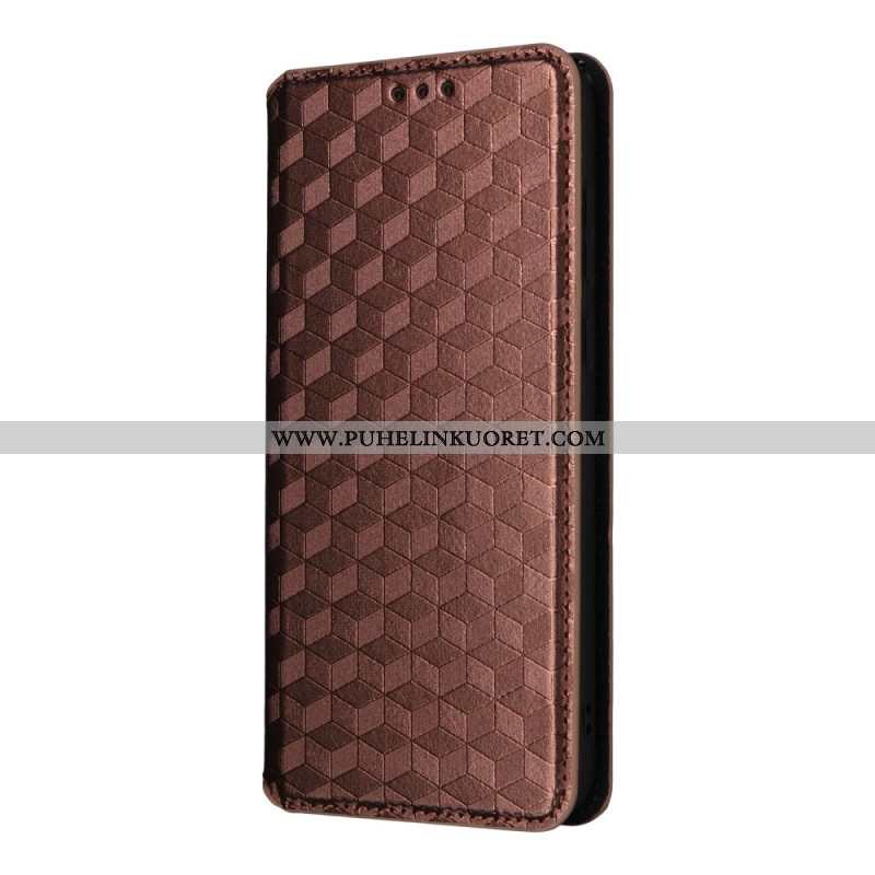 Nahkakotelo Oneplus 15r Timanttikuvio