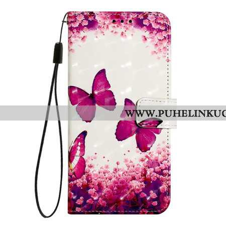 Kotelot Oneplus Nord 4 Puhelinkuoret Punaiset Perhoset