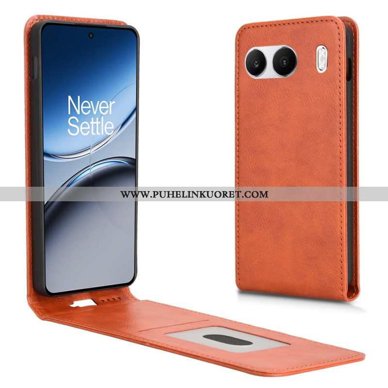 Nahkakotelo Oneplus Nord 4 Pystysuuntainen Läppä Keinonahka