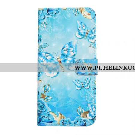 Kotelot Oneplus Nord 4 3d Siniset Perhoset