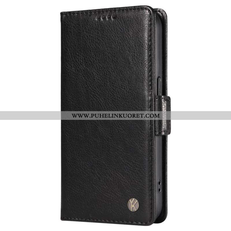 Nahkakotelo Oneplus Nord 4 Yikatu Litsikuvioinen Tekonahka