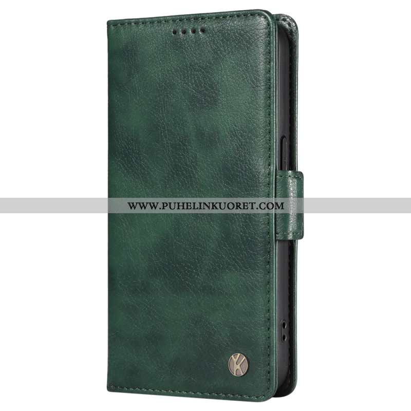 Nahkakotelo Oneplus Nord 4 Yikatu Litsikuvioinen Tekonahka