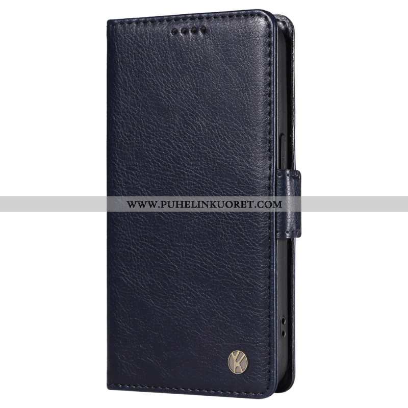 Nahkakotelo Oneplus Nord 4 Yikatu Litsikuvioinen Tekonahka