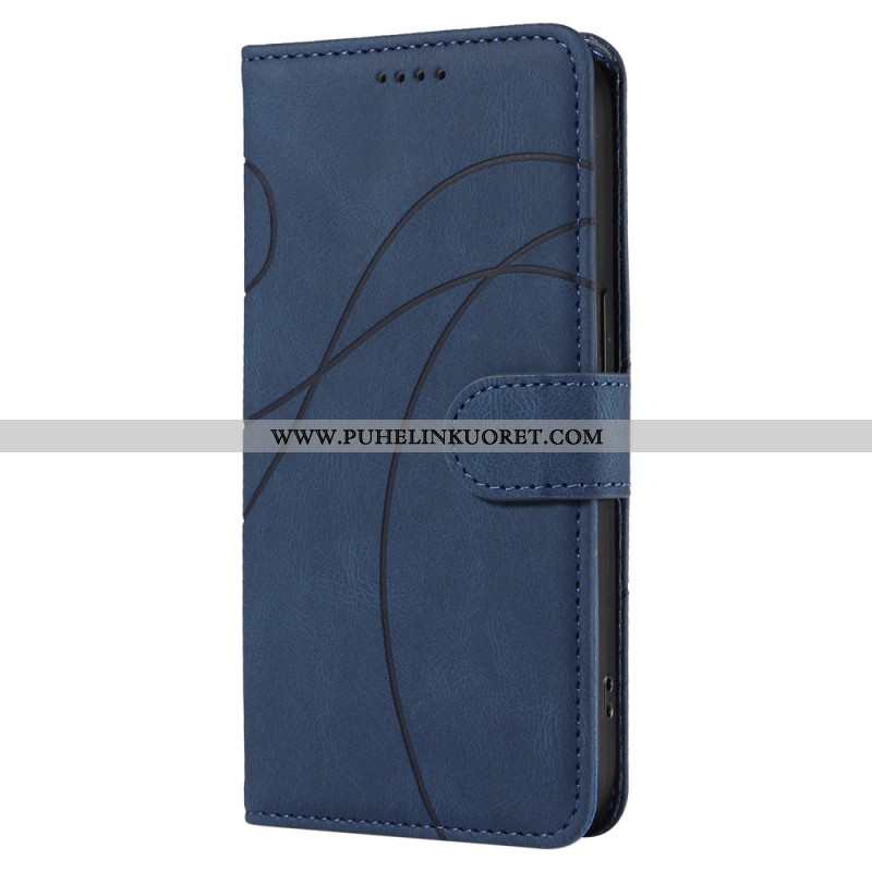 Nahkakotelo Oneplus Nord 4 Aaltoileva Viiva