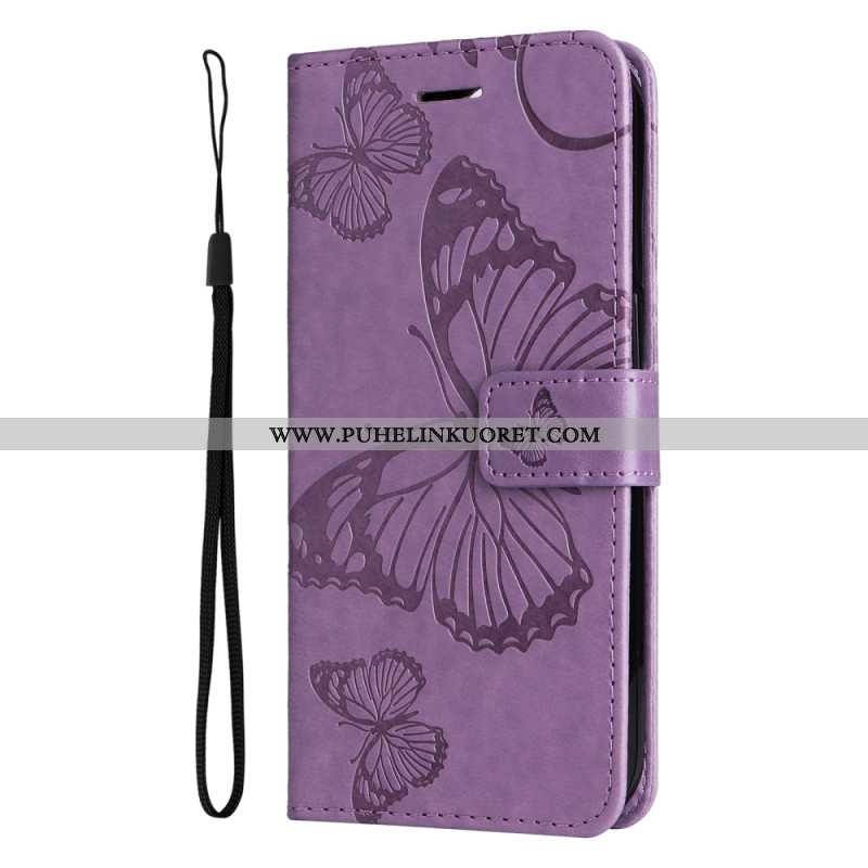 Kotelot Oneplus Nord 4 Puhelinkuoret Jättimäinen Perhosremmi