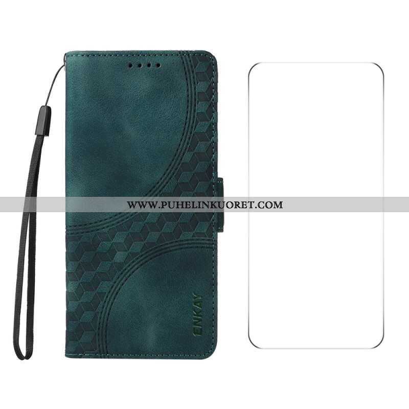 Kotelot Oneplus Nord 4 Kuviointi Karkaistulla Lasisella Näytönsuojalla