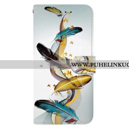 Kotelot Oneplus Nord 5 Kultaisia Höyheniä