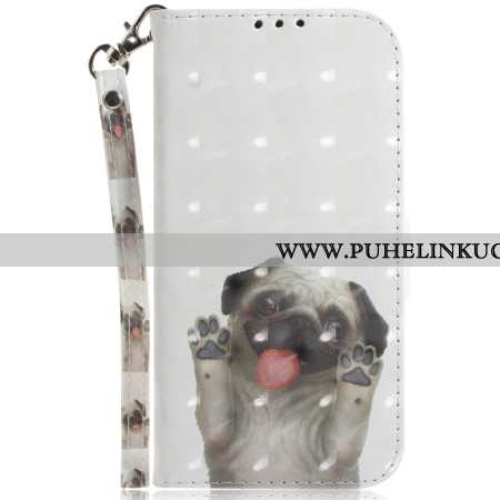 Kotelot Oneplus Nord 5 Hihnoilla Koristeltu Mopsi