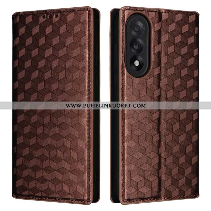 Nahkakotelo Oneplus Nord 5 Kiiltävä