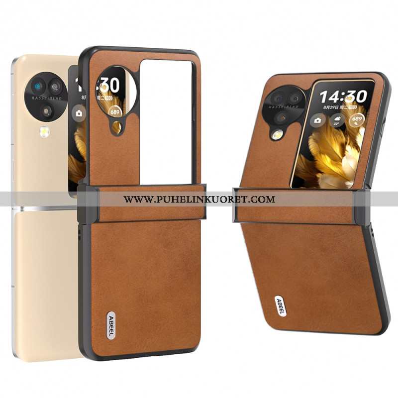 Kuori Oppo Find N3 Flip Abeel-nahkaefekti