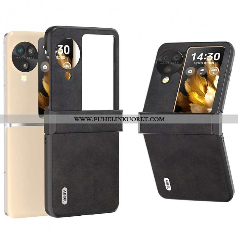 Kuori Oppo Find N3 Flip Abeel-nahkaefekti