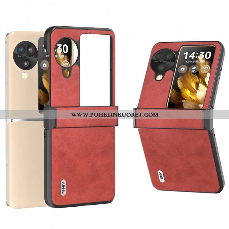 Kuori Oppo Find N3 Flip Abeel-nahkaefekti