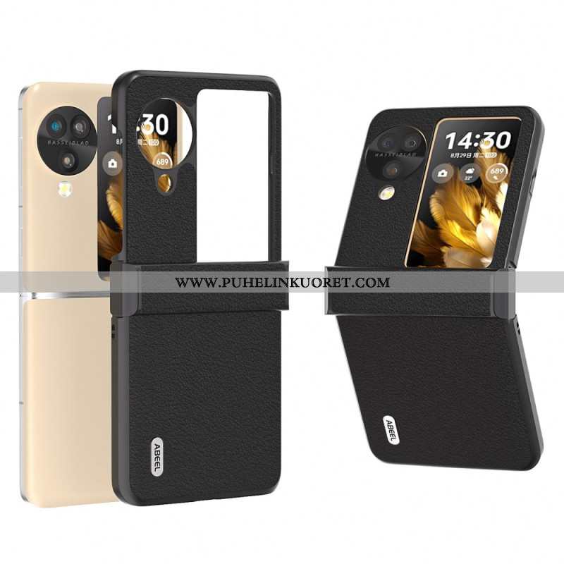 Kuori Oppo Find N3 Flip Teksturoitu Nahka Abeel