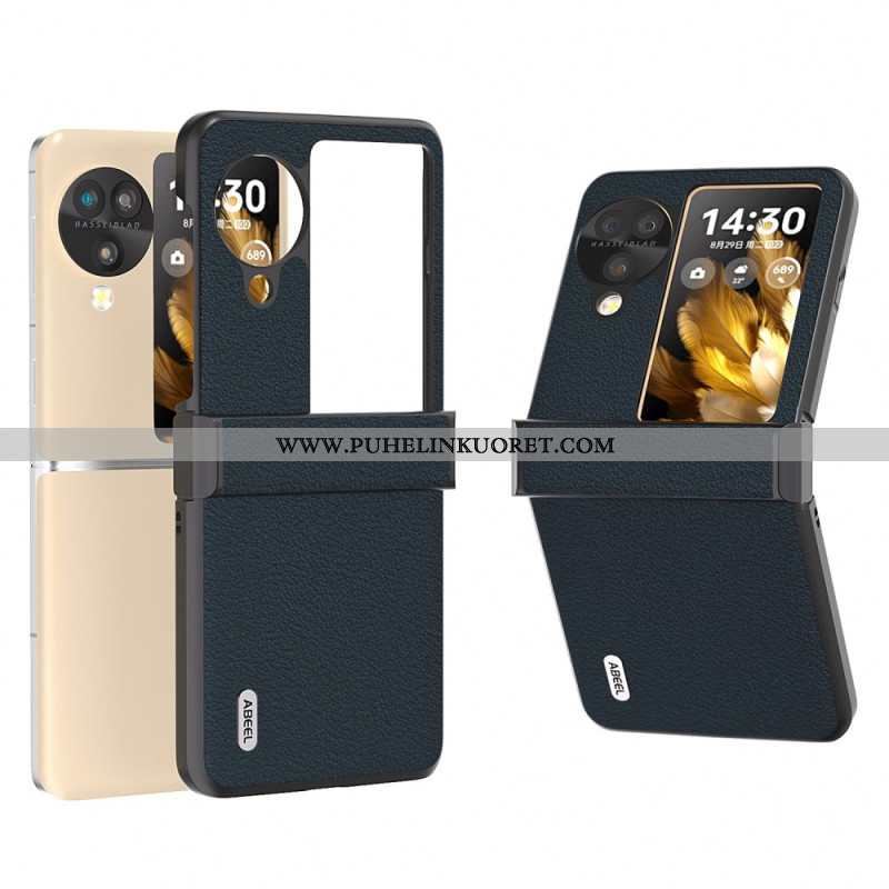 Kuori Oppo Find N3 Flip Teksturoitu Nahka Abeel