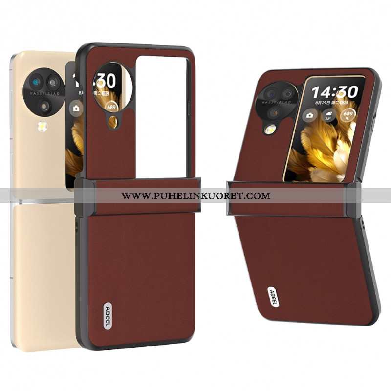 Kuori Oppo Find N3 Flip Aitoa Abeel-nahkaa