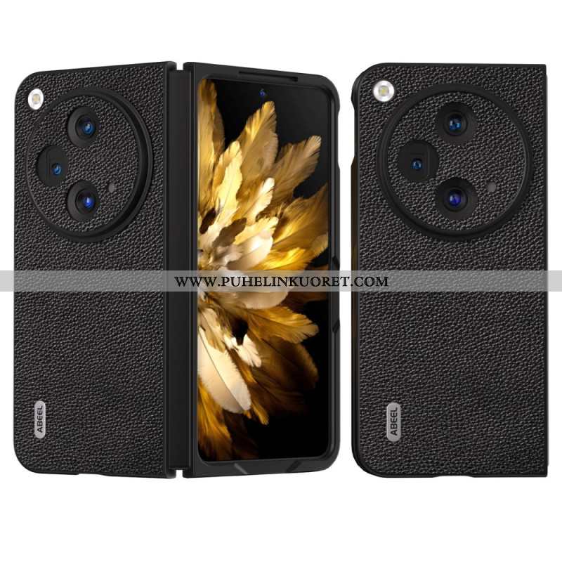 Kuori Oppo Find N3 Abeel Natural Lychee Leather