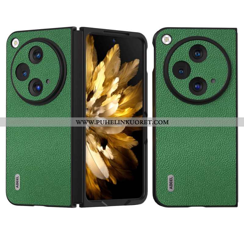 Kuori Oppo Find N3 Abeel Natural Lychee Leather