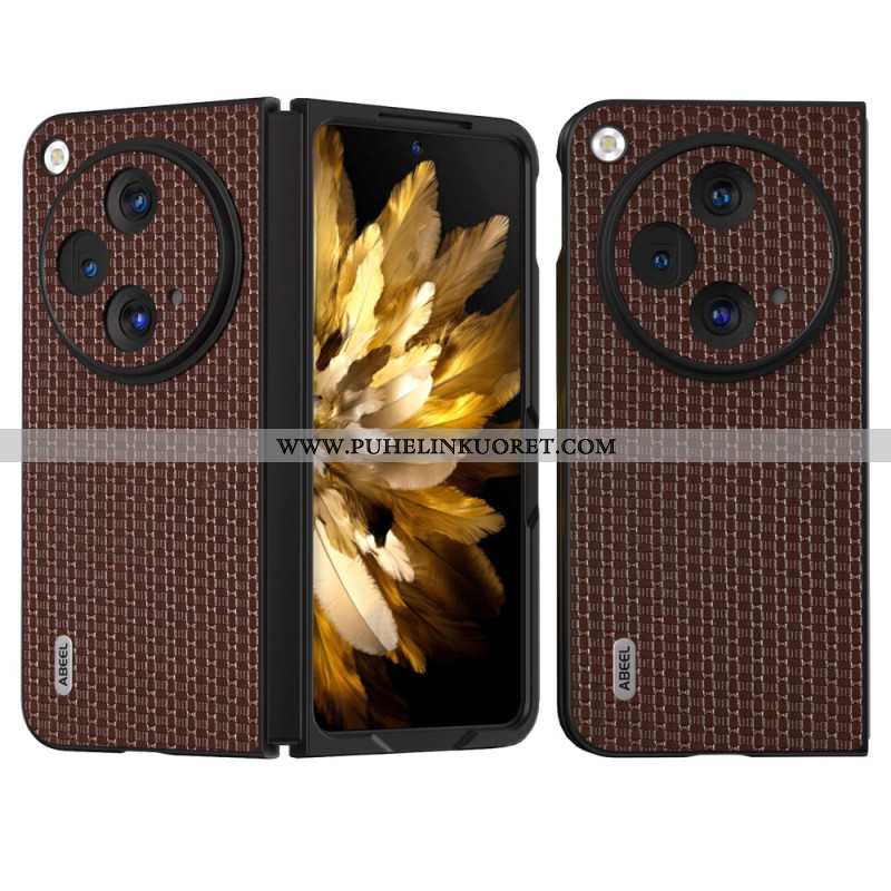 Kuori Oppo Find N3 Abeel-kuvioitu Nahka