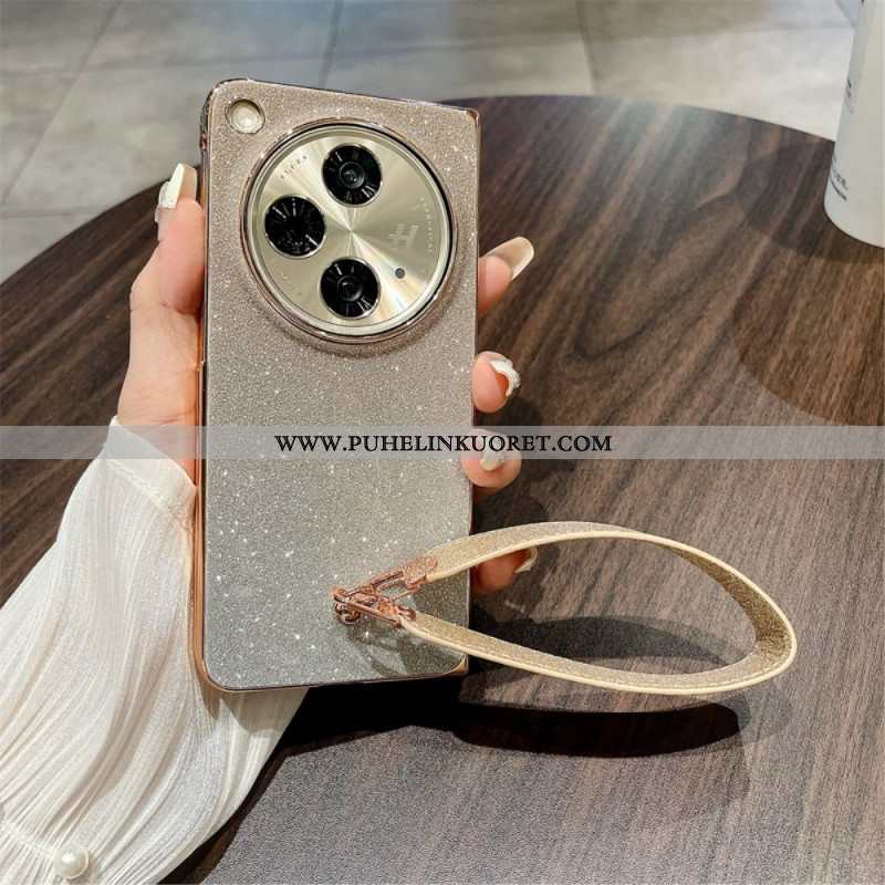 Kuori Oppo Find N3 Kiiltävä Pinta Ja Ranneke Suojakuori