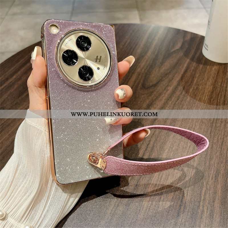 Kuori Oppo Find N3 Kiiltävä Pinta Ja Ranneke Suojakuori