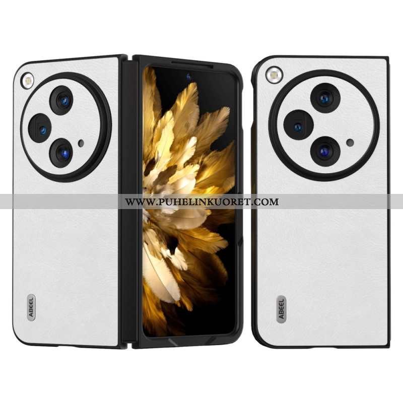 Kuori Oppo Find N3 Abeel Lychee Leather Effect Suojakuori